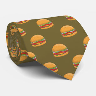 Hamburger Älskare Cute Tiled Mönster Slips
