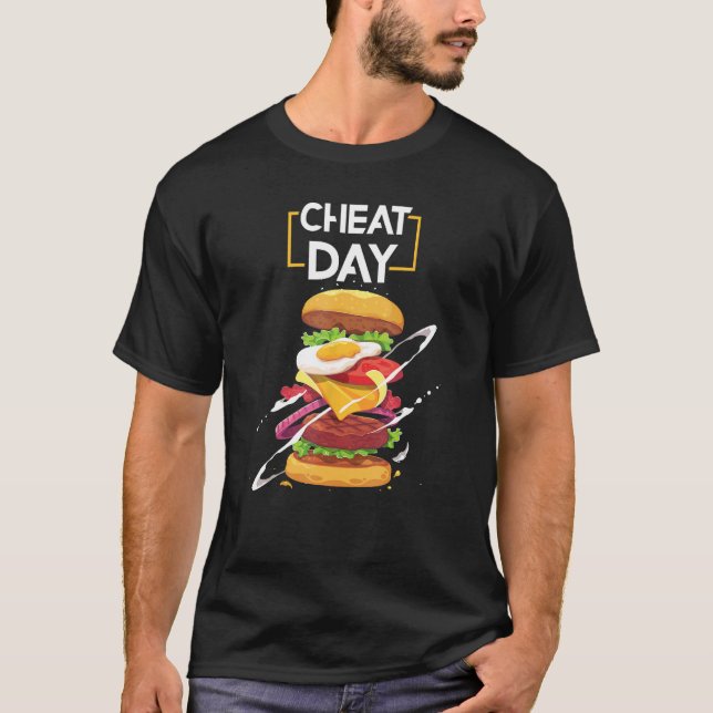 Hamburger Älskare Gift Fast Food Gym Workout Cvärm T Shirt (Framsida)