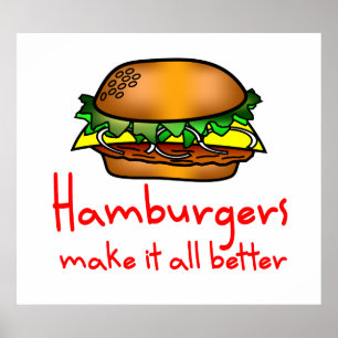 Hamburger Älskare Poster