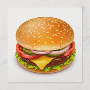 Hamburger BBQ Grillfest - 4:e Juli-inbjudan Inbjudningar