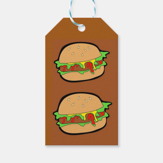 HAMBURGER, BRUNA PRESENTKORT PRESENTETIKETT (Framsidan)