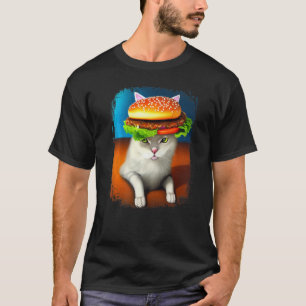 Hamburger Cat Catburger Burger Purr Meow Cat 4 T Shirt