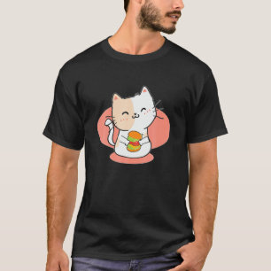 Hamburger Catburger Kawai Hamburger Purring Cat Bu T Shirt