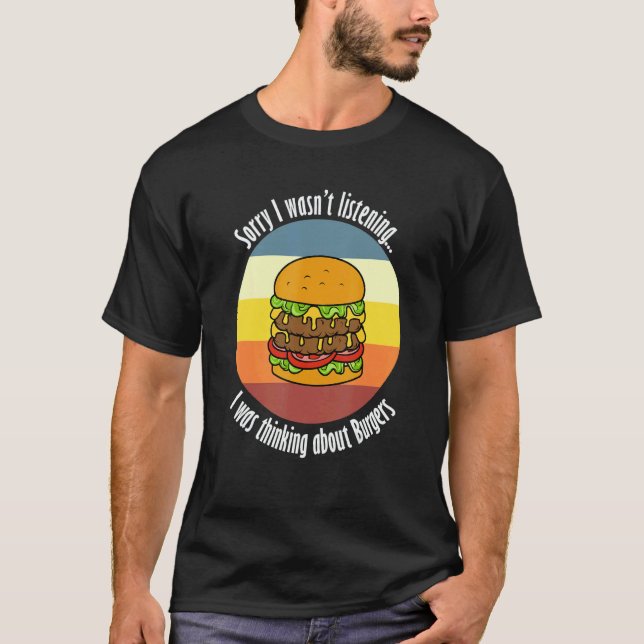 Hamburger Eating  Quote Delicious Burger T Shirt (Framsida)