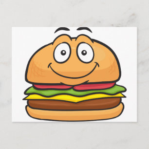 Hamburger Emoji Vykort