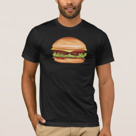 Hamburger Fast Food Illustration T Shirt