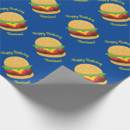 Hamburger Födelsedagsfest Burger Presentpapper