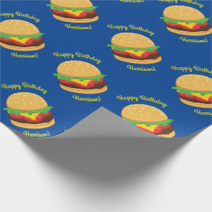 Hamburger Födelsedagsfest Burger Presentpapper