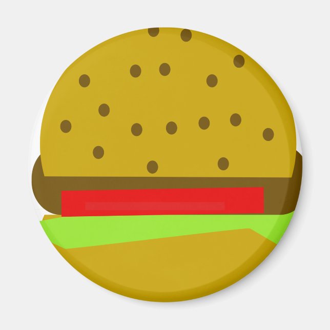 Hamburger food Fast food burger Magnet (Framsidan)