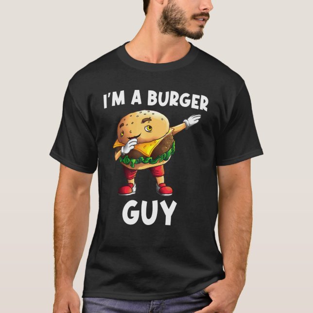Hamburger För manar Pappa Burger Cheeseburger Food T Shirt (Framsida)