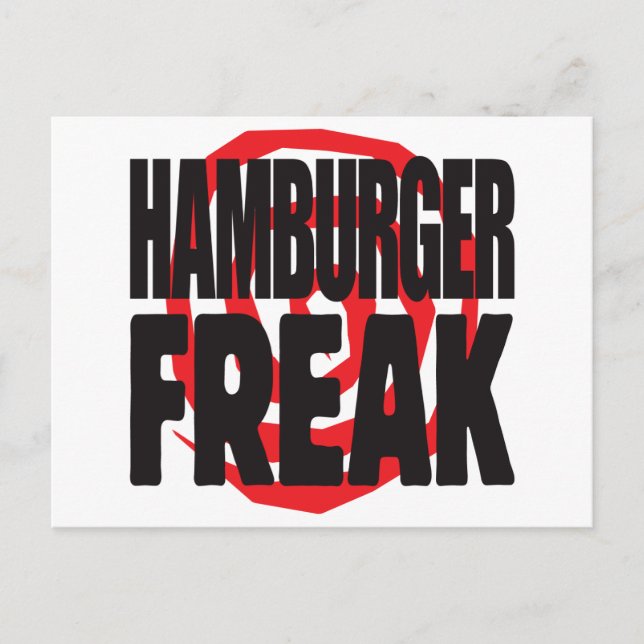 Hamburger Freak Vykort (Framsida)
