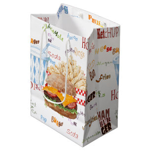 Hamburger Fries Fast Food BBQ Middag