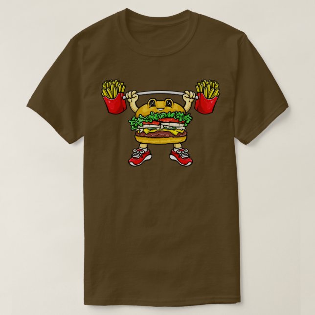 Hamburger Fries T Shirt (Design framsida)