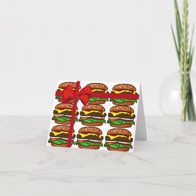 Hamburger Gift Greeting Card Kort (Framsida)
