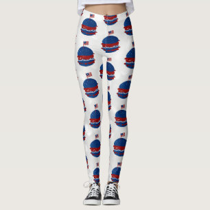 Hamburger Glitter 4 juli Leggings