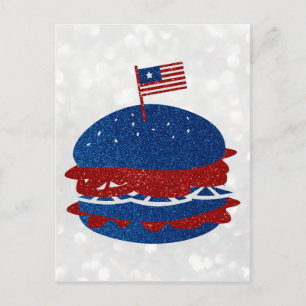 Hamburger Glitter 4 juli Vykort
