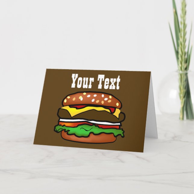 Hamburger Greeting Card Kort (Framsida)