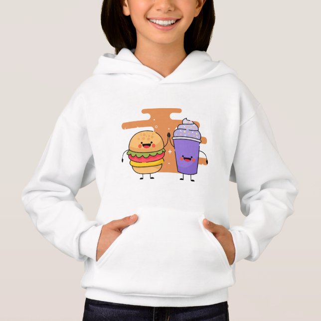 Hamburger Ice Cream T Shirt (Framsida)