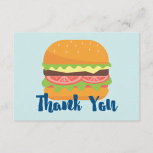 Hamburger Illustration Tack Kort