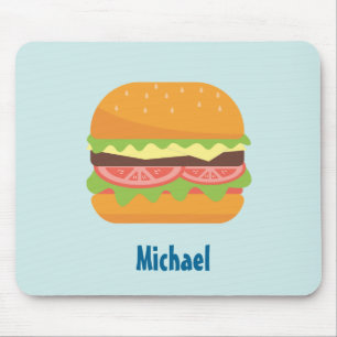 Hamburger Illustration with Tomato and Lettuce Musmatta