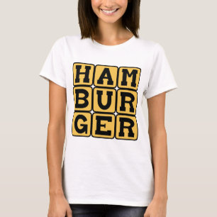 Hamburger, köttfärspatty tee shirt