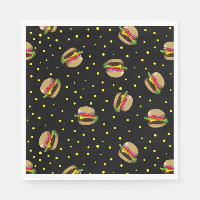 hamburger mönster pappersservett (Framsidan)