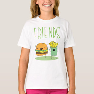 Hamburger och Fransk Fries Best Friend T Shirt