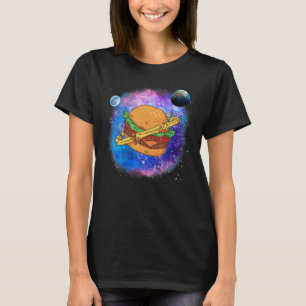 Hamburger Planet Galaxy Burger T Shirt