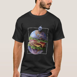 hamburger planet t shirt