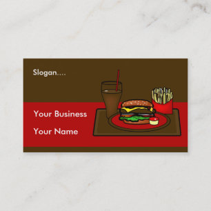 Hamburger Platter-Affärskort Visitkort