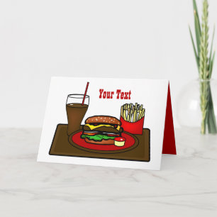 Hamburger Platter-gratulationskort Kort