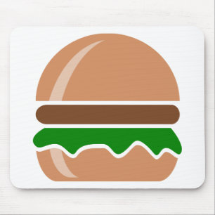 Hamburger snabbmat, smörgås musmatta