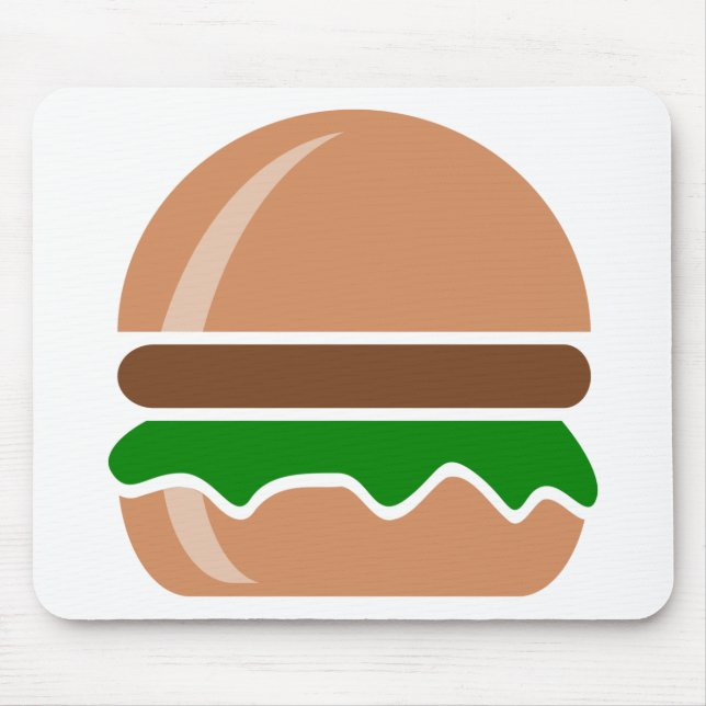 Hamburger snabbmat, smörgås musmatta (Framsidan)