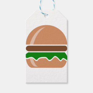 Hamburger snabbmat, smörgås presentetikett