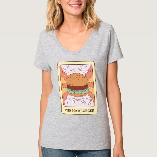 Hamburger Tarot T Shirt (Framsida)