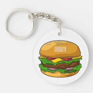 Hamburger tecknad illustration
