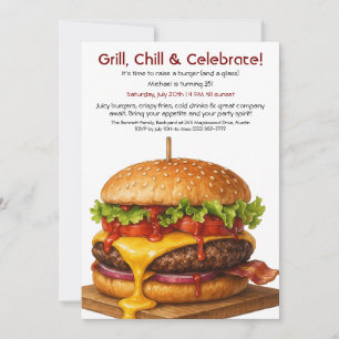 Hamburgerfest Rollig Burgerfirande Inbjudningar