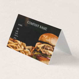 HAMBURGERS FÖR AFFÄRSKORT AV GRUNDMALL KORT