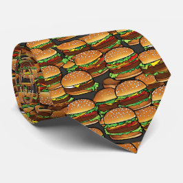 Hamburgers Neck Tie Slips
