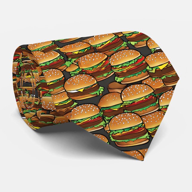 Hamburgers Neck Tie Slips (Rullad)