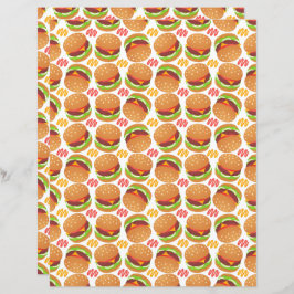 Hamburgers Scrapbook Papper