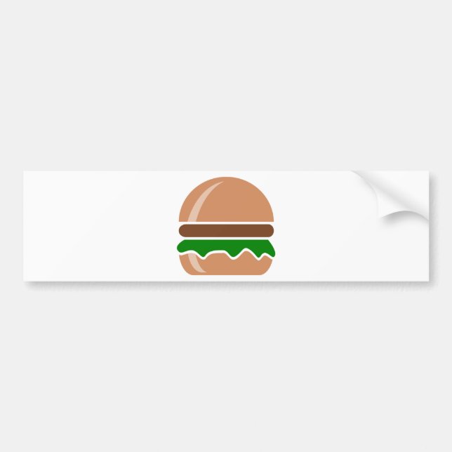 hamburgersnabbmat, smörgås bildekal (Framsidan)