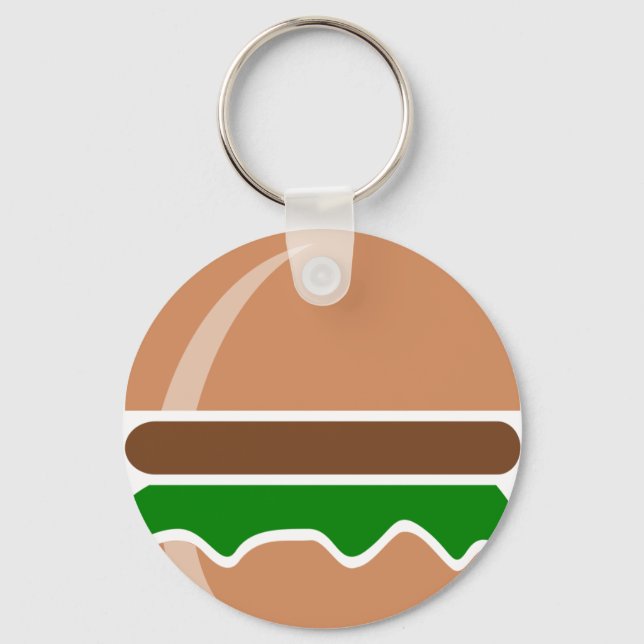 hamburgersnabbmat, smörgås nyckelring (Framsida)