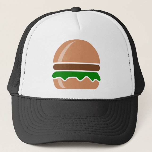 hamburgersnabbmat, smörgås truckerkeps (Framsida)