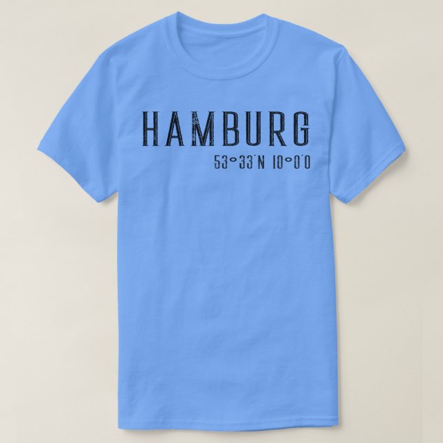 Hamburgkoordinater 1 t shirt (Design framsida)
