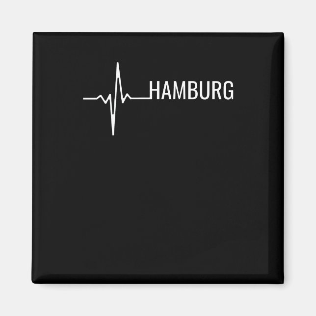 Hamburgs hjärtslag magnet (Framsidan)