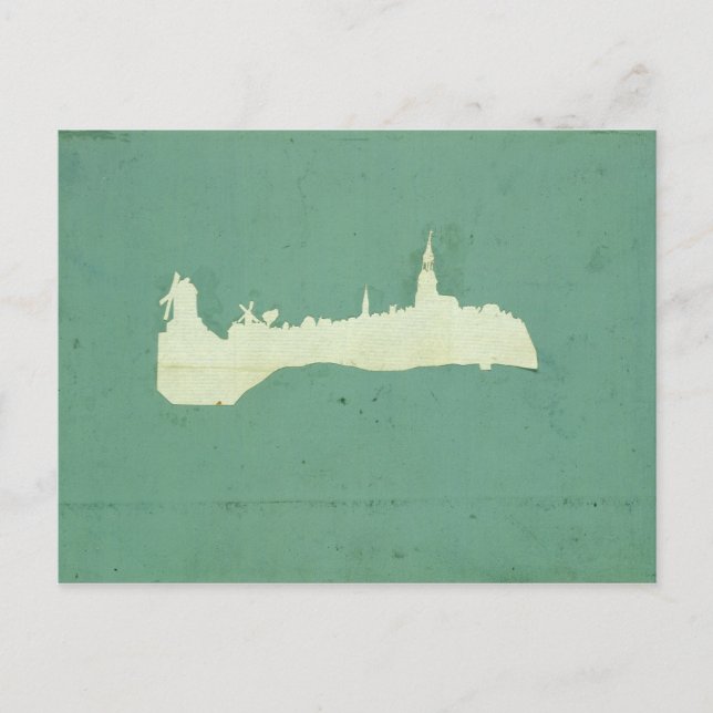 Hamburgs vy vykort (Framsida)