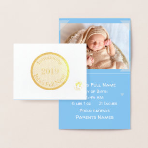 HAMbWG - Baby Birth-meddelande Folierat Kort