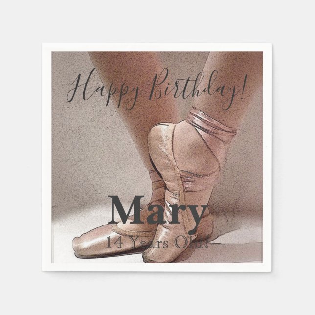 HAMbWG - Ballet Image Napkin Pappersservett (Framsidan)