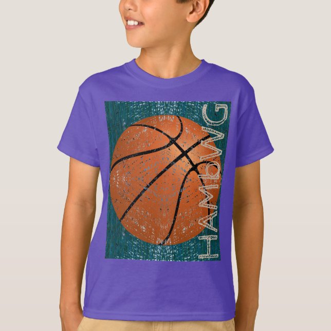 HAMbWG - Barn T-shirt - basketboll (Framsida)